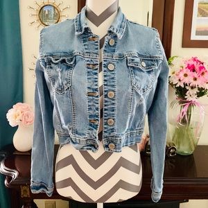 Amethyst Crop Denim Jacket